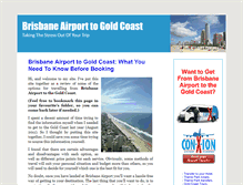 Tablet Screenshot of brisbaneairporttogoldcoast.com